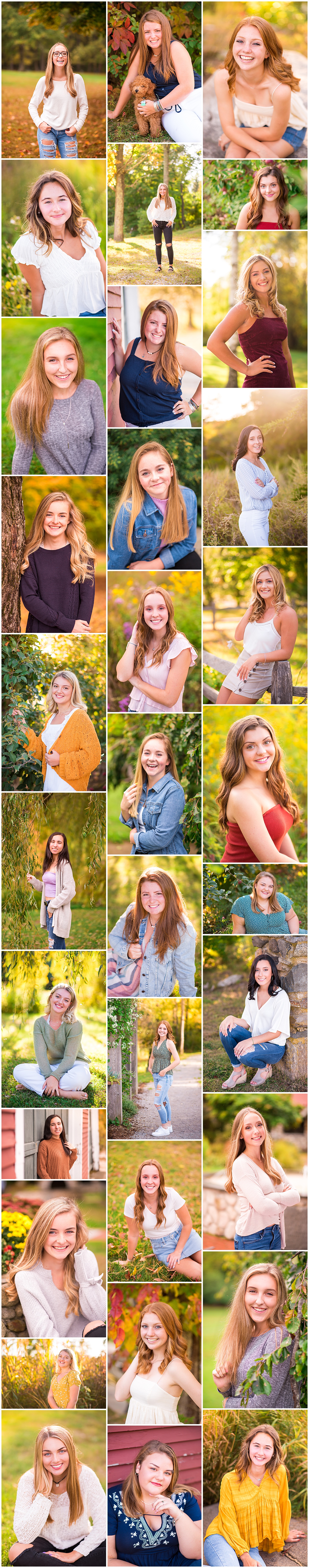 autumn senior sessions in southern new hampshire