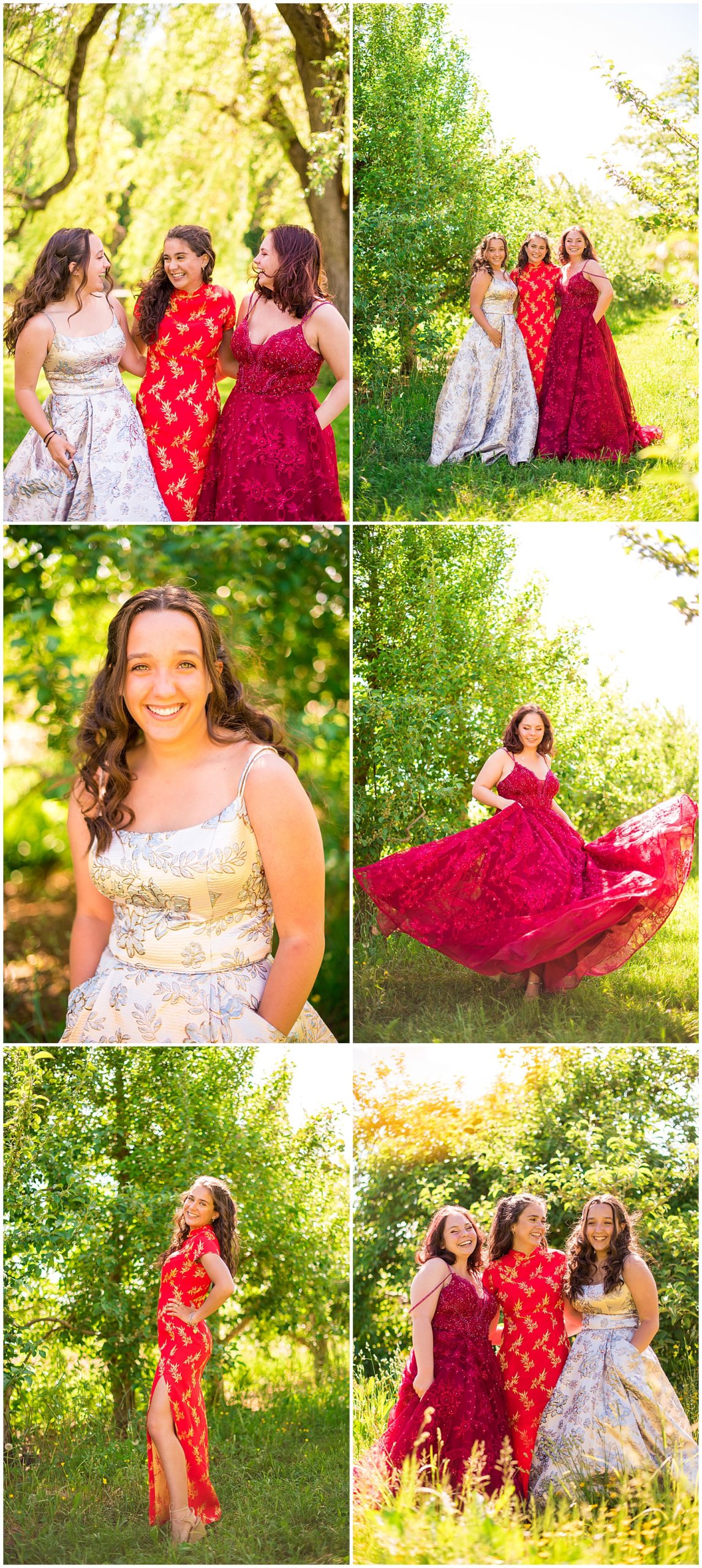prom themed photo session with friends