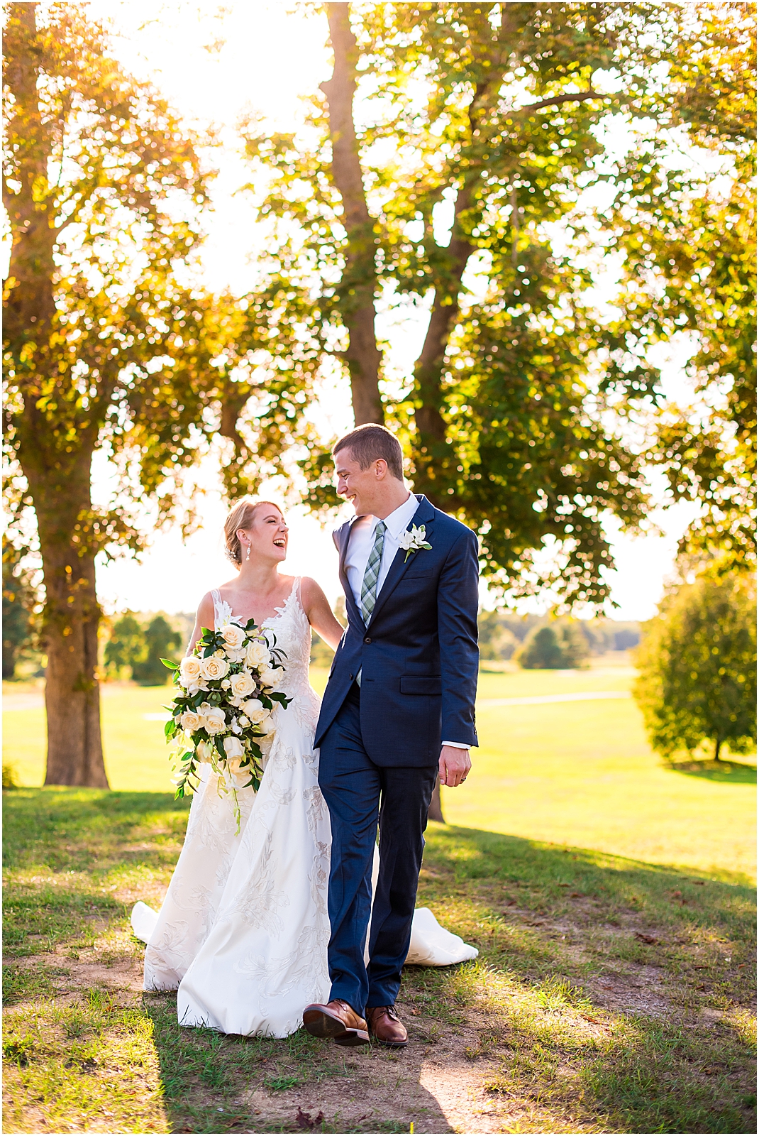 bride and groom at the portsmouth country club