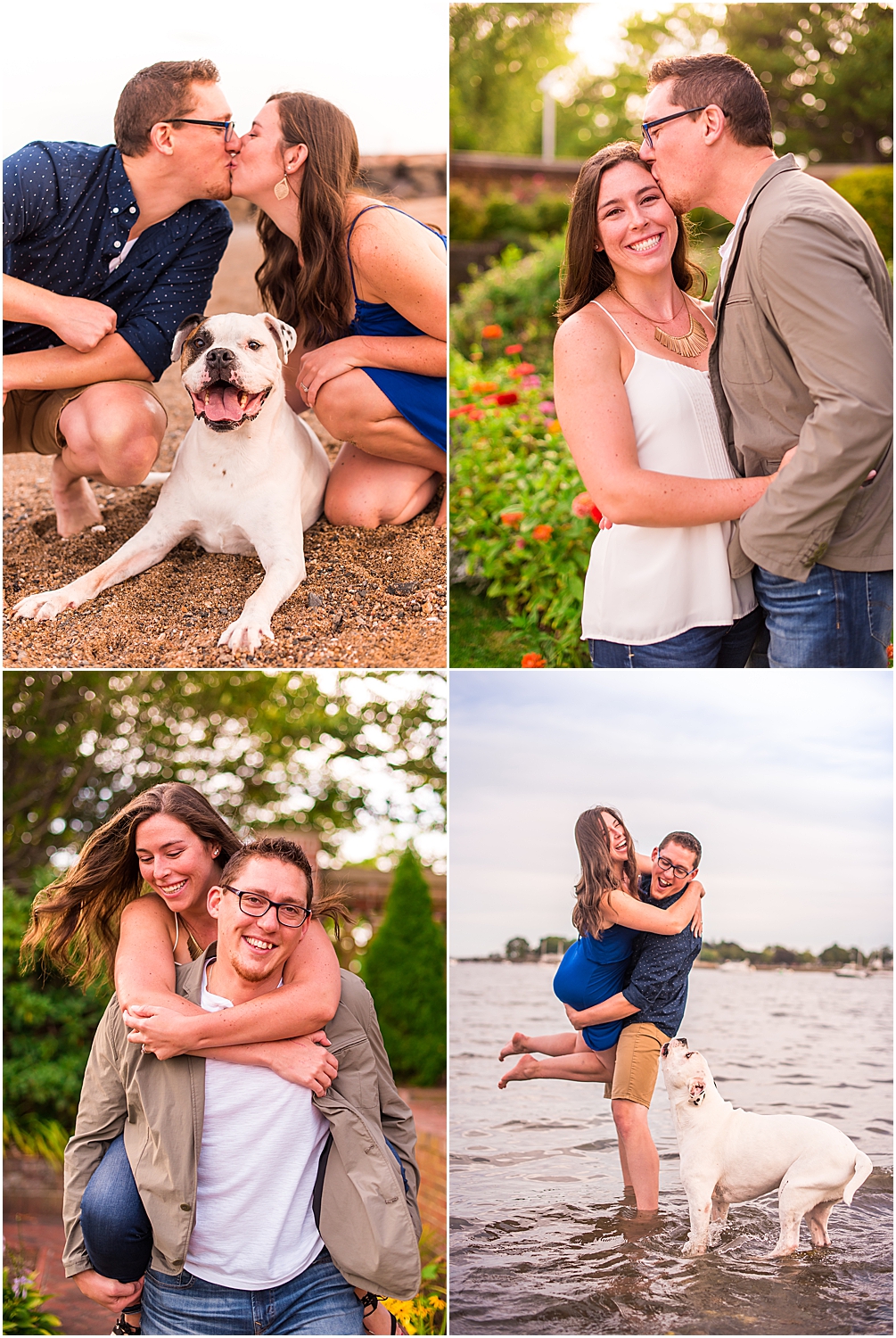beach engagement sessions in new england