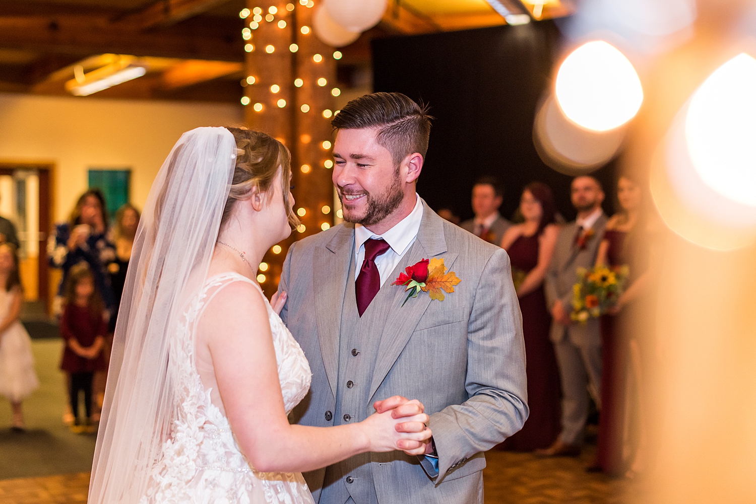 couple shares intimate first dance