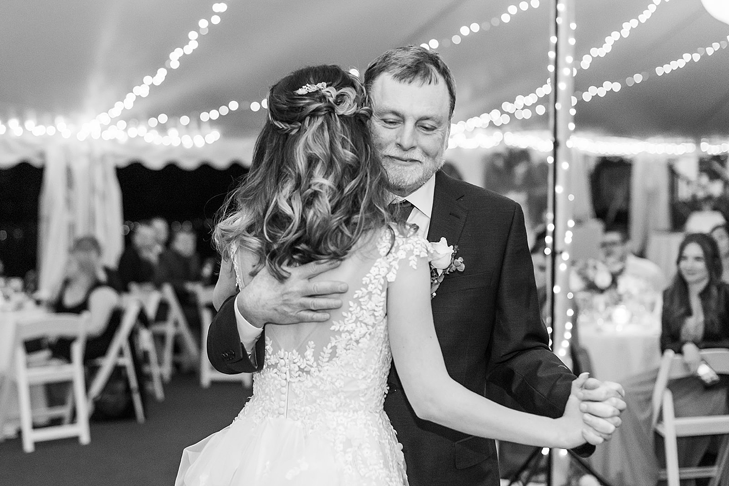 bride dances with her father at wedding reception
