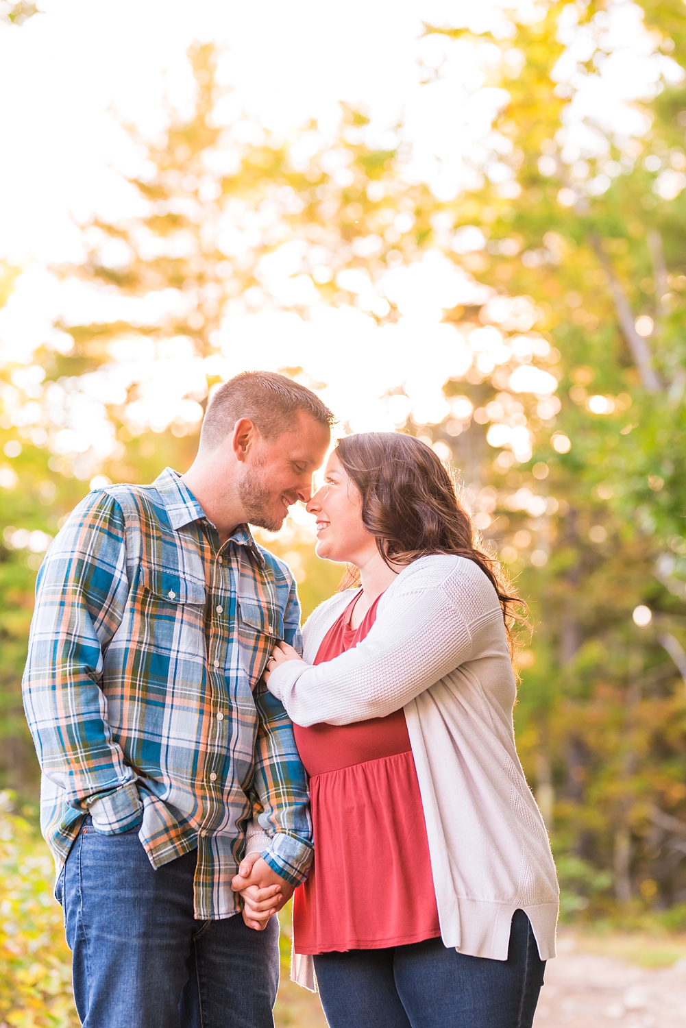 New Hampshire fall engagement session
