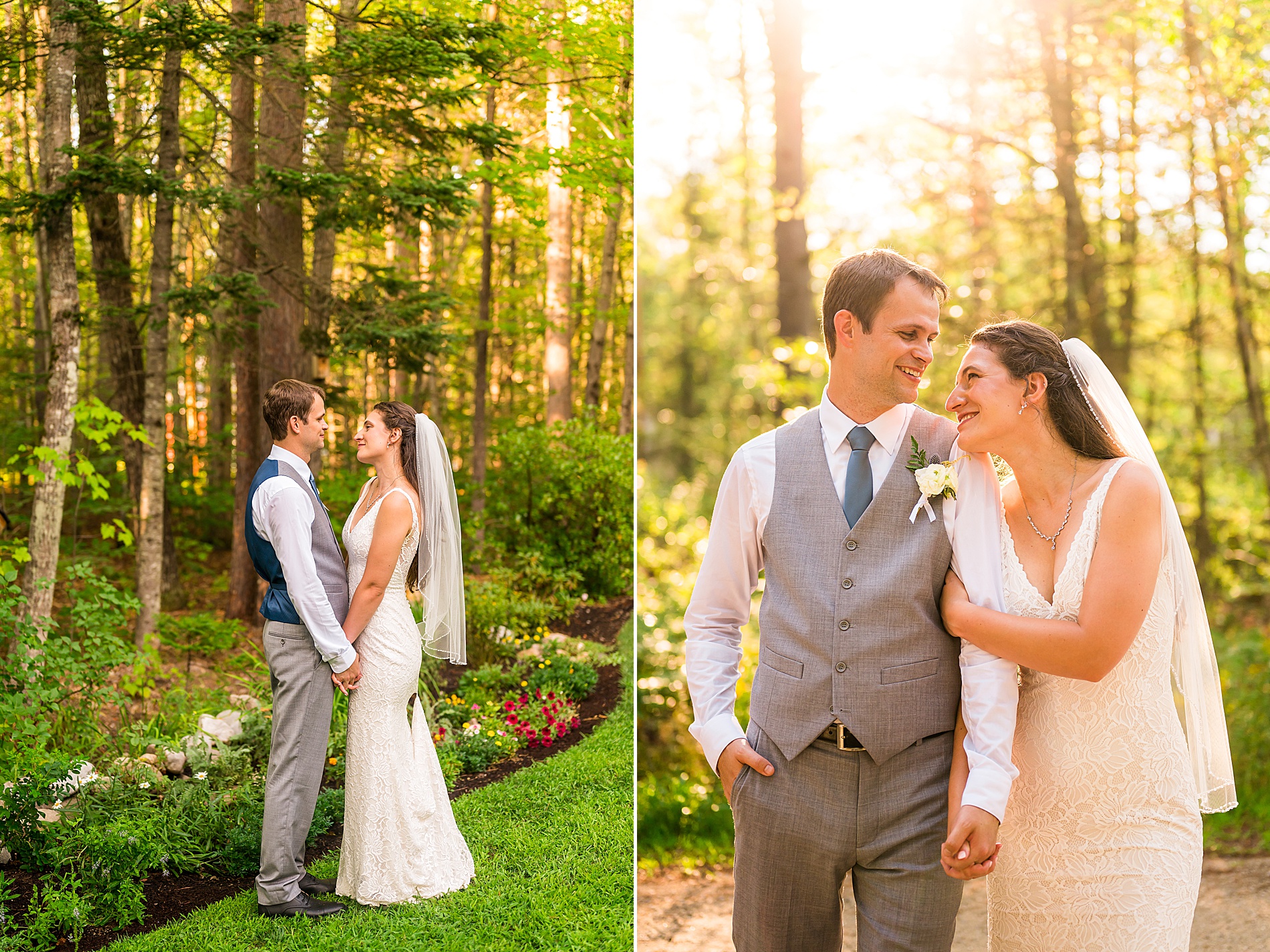 intimate summer wedding in Conway NH
