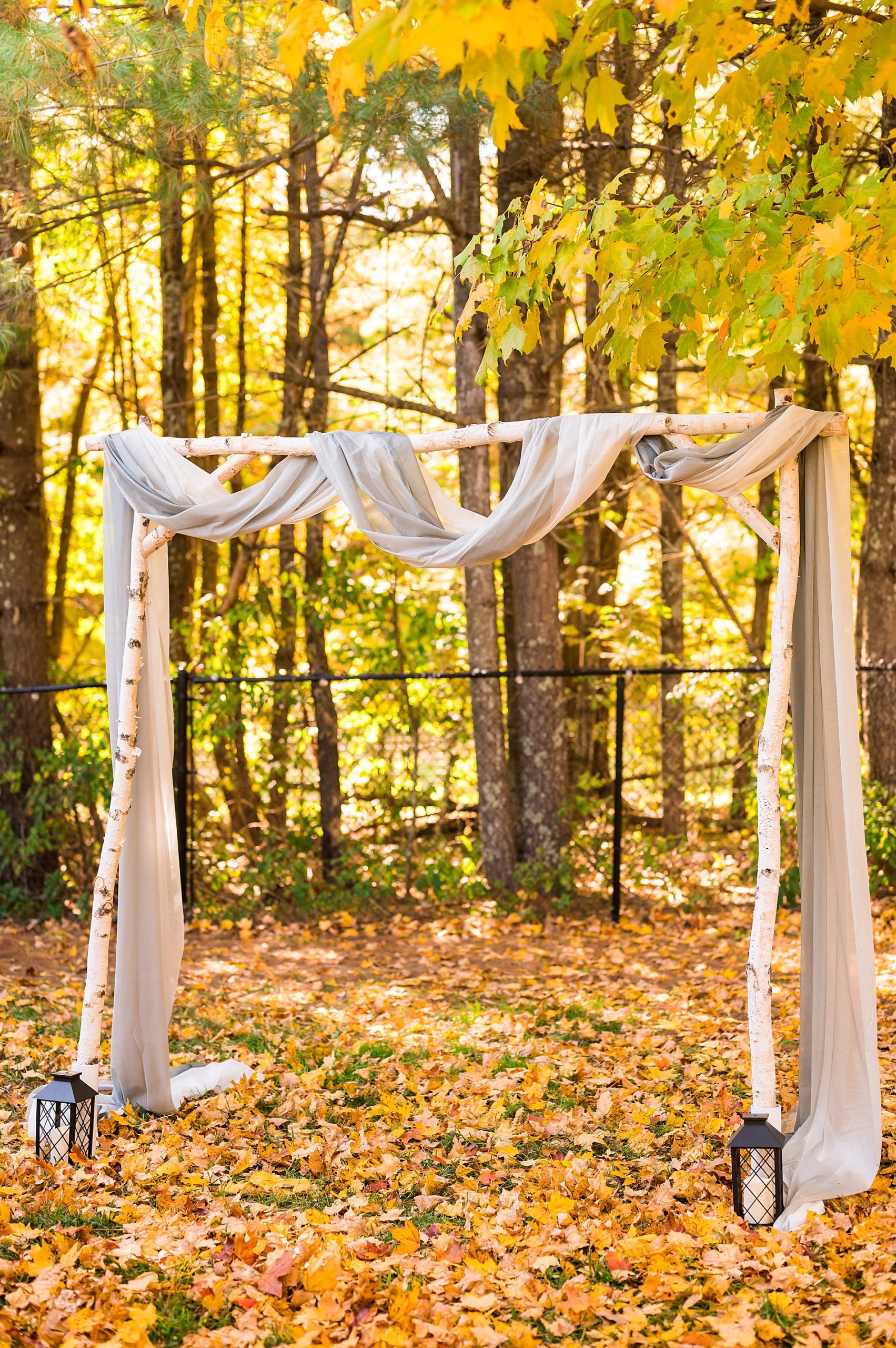 Intimate Backyard Fall Wedding