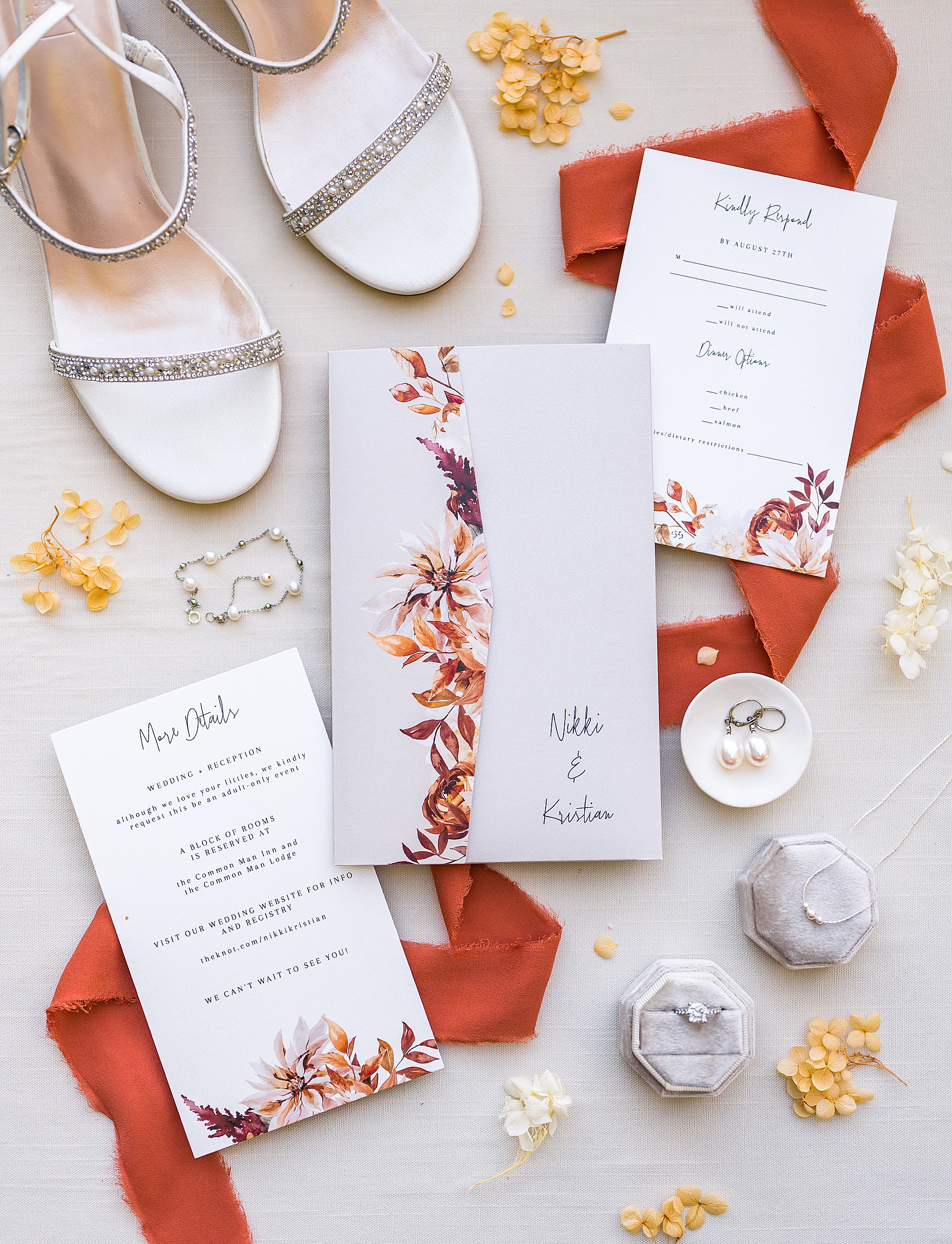 Wedding invitations and details