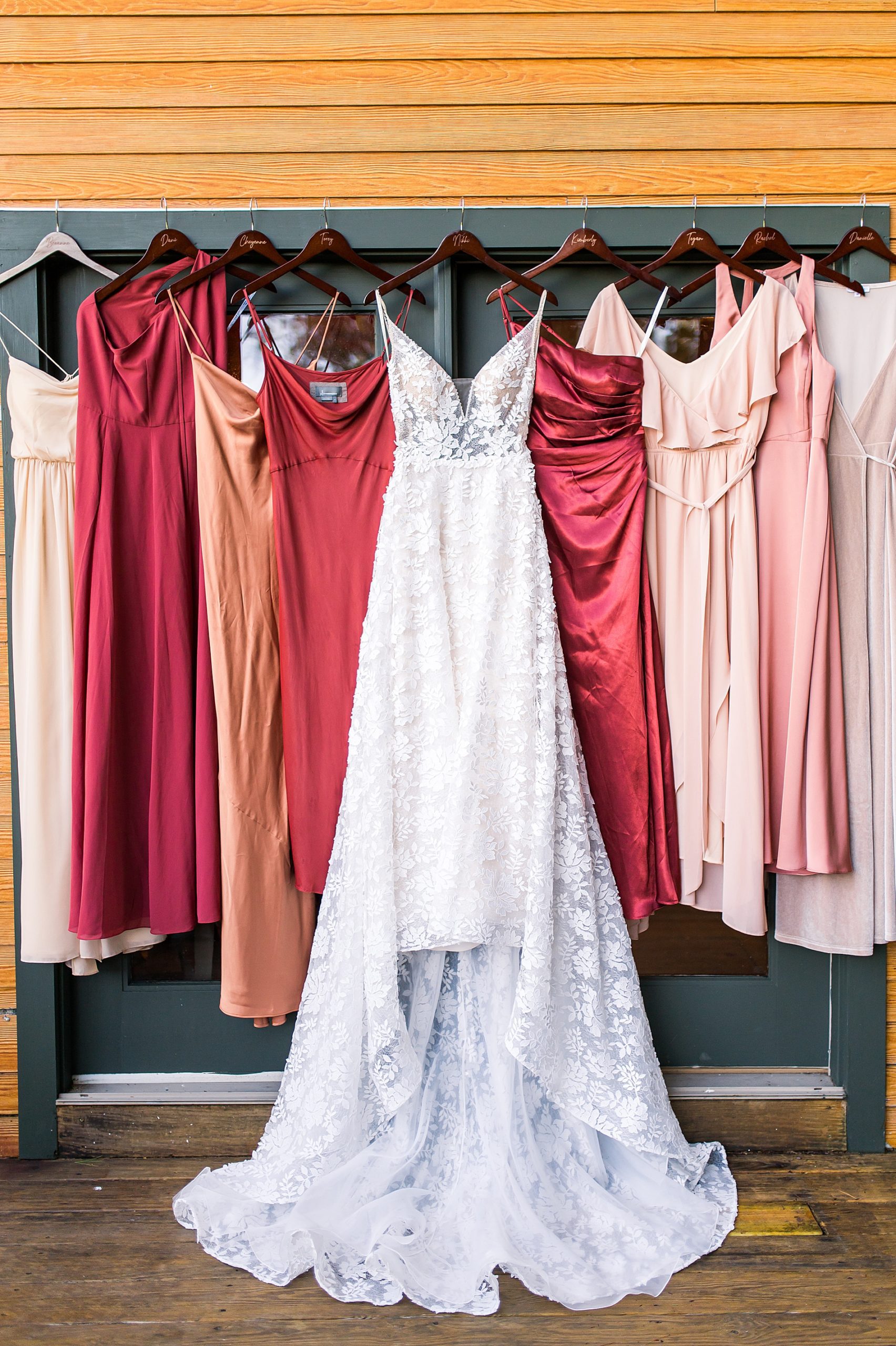 boho colored bridesmaids dresses