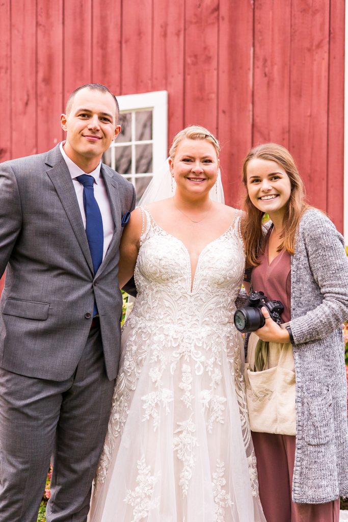 bride and groom with their Southern NH Wedding photographer Allison Clarke