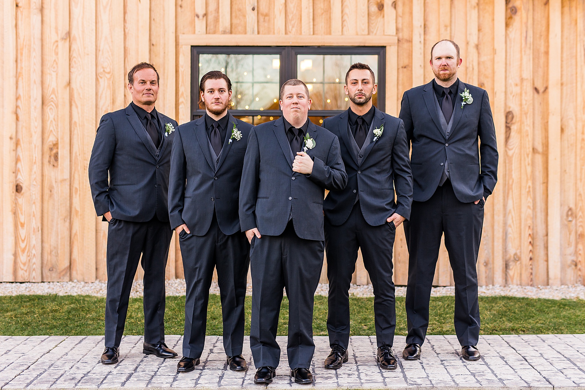 groomsmen portraits from Concord New Hampshire Wedding 