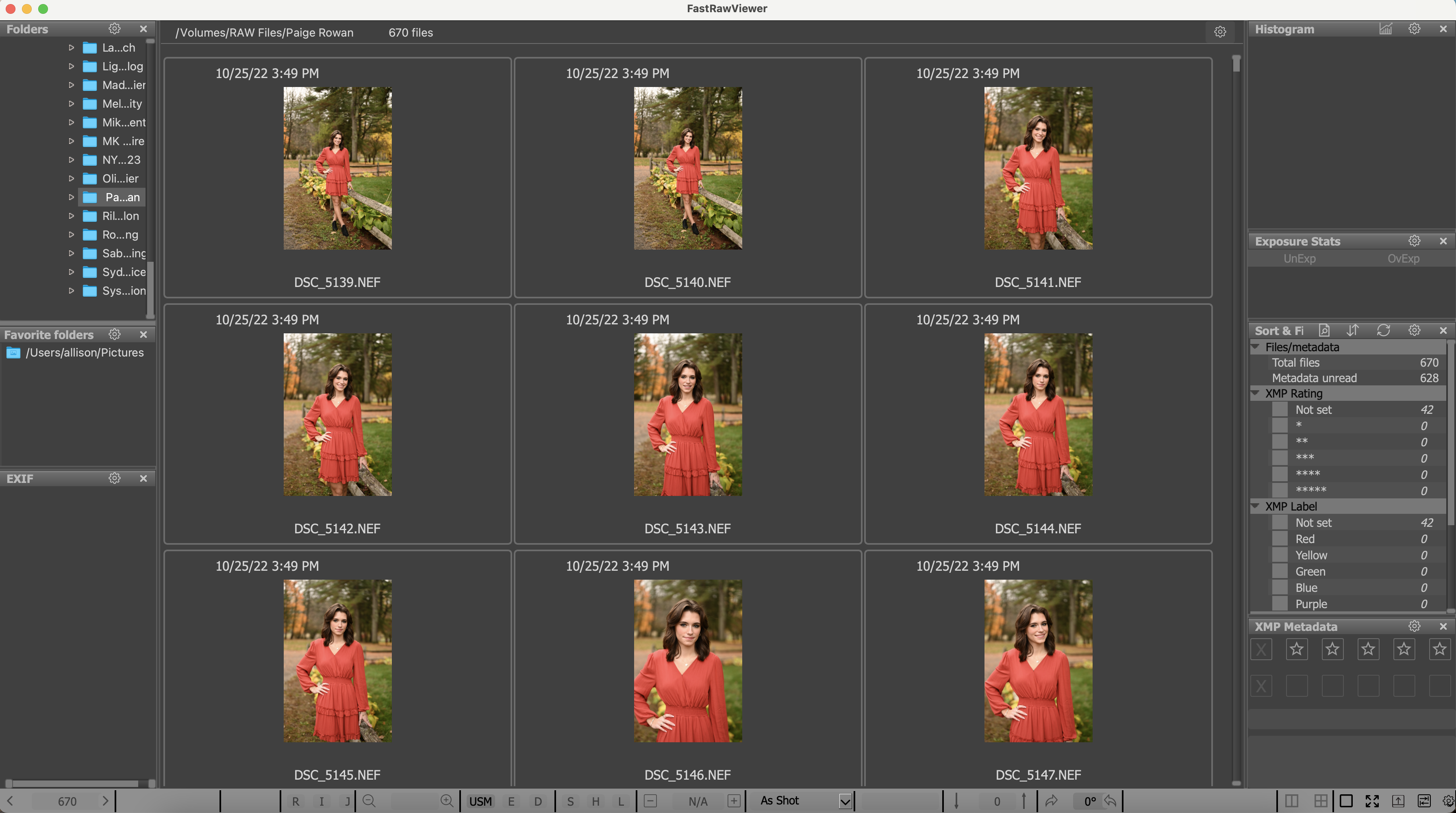 Photo Culling Workflow after a session
