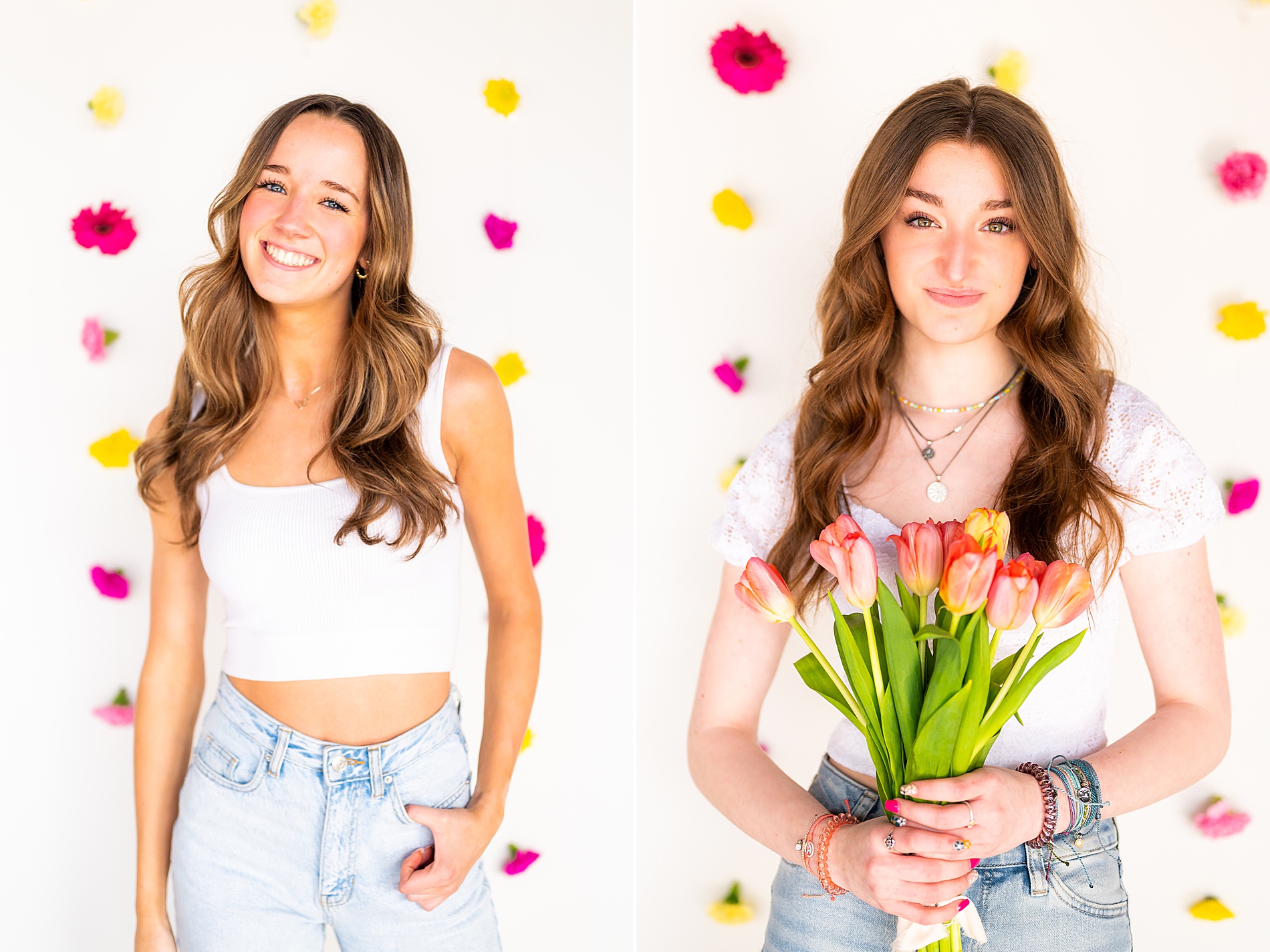 spring photoshoot with senior spokesmodel team