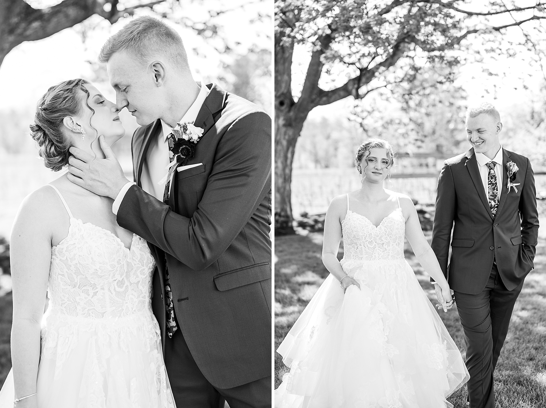 timeless bride and groom portraits