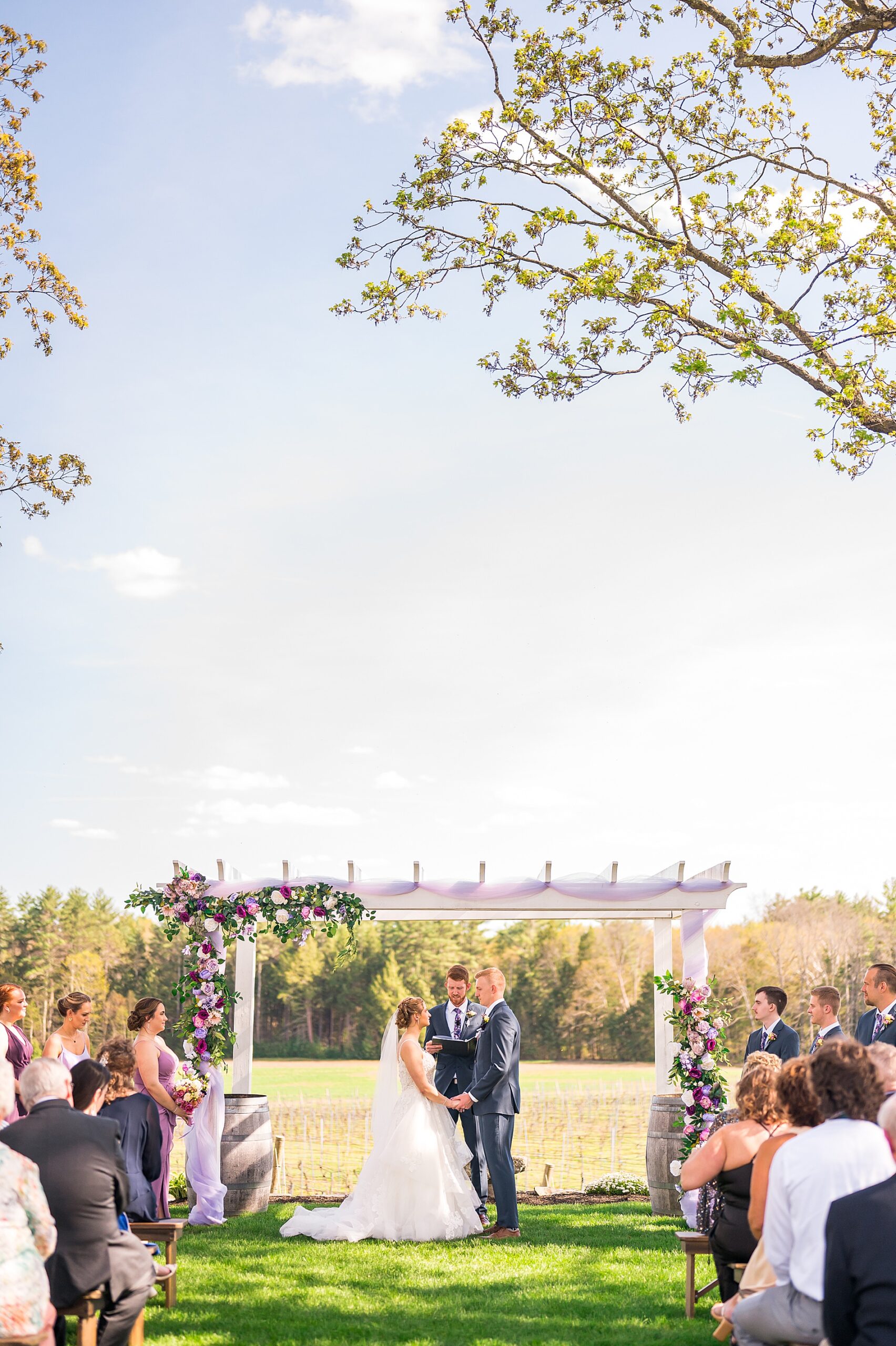 Flag Hill Winery Wedding outdoor ceremony 