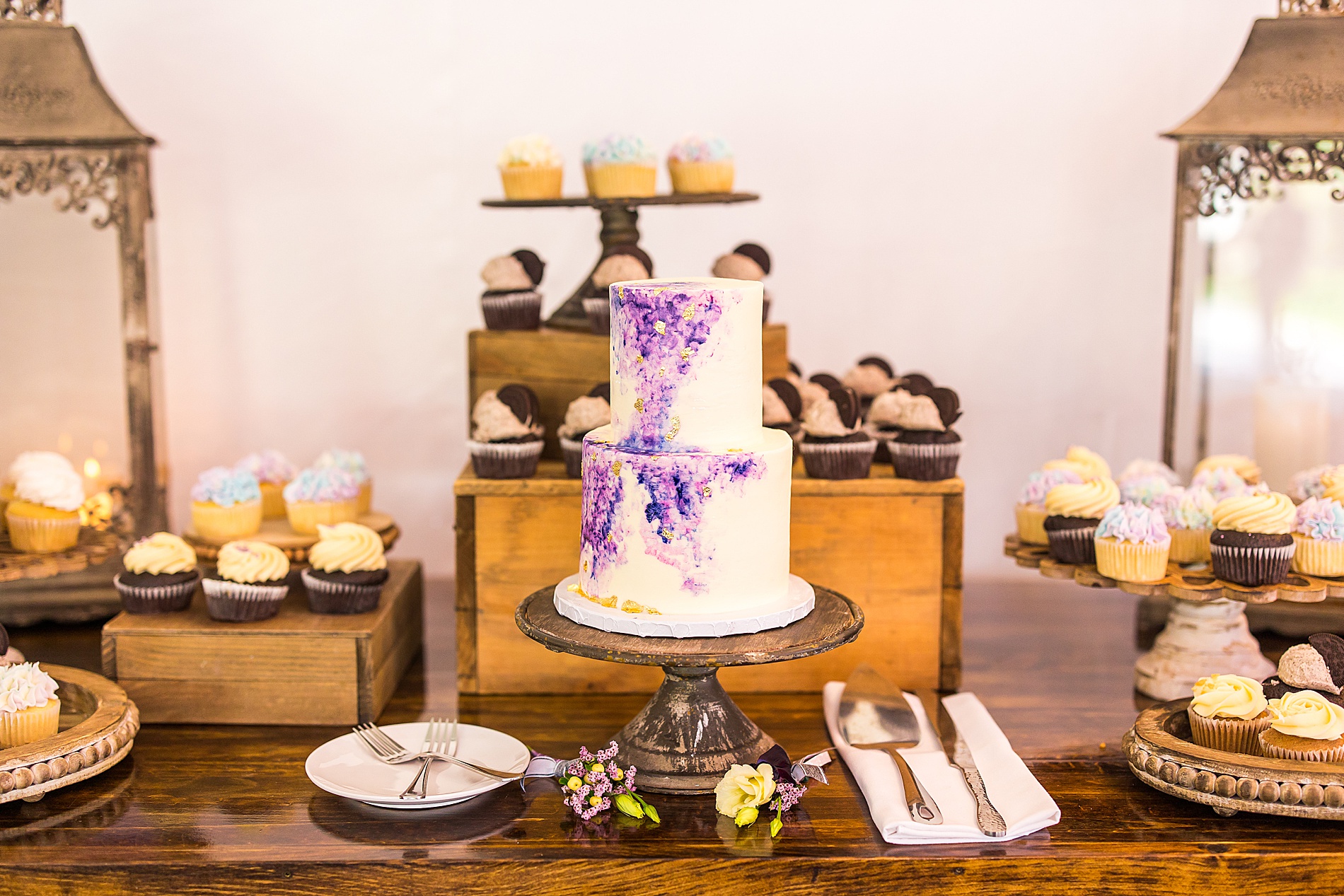 wedding cake and desserts from Flag Hill Winery Wedding