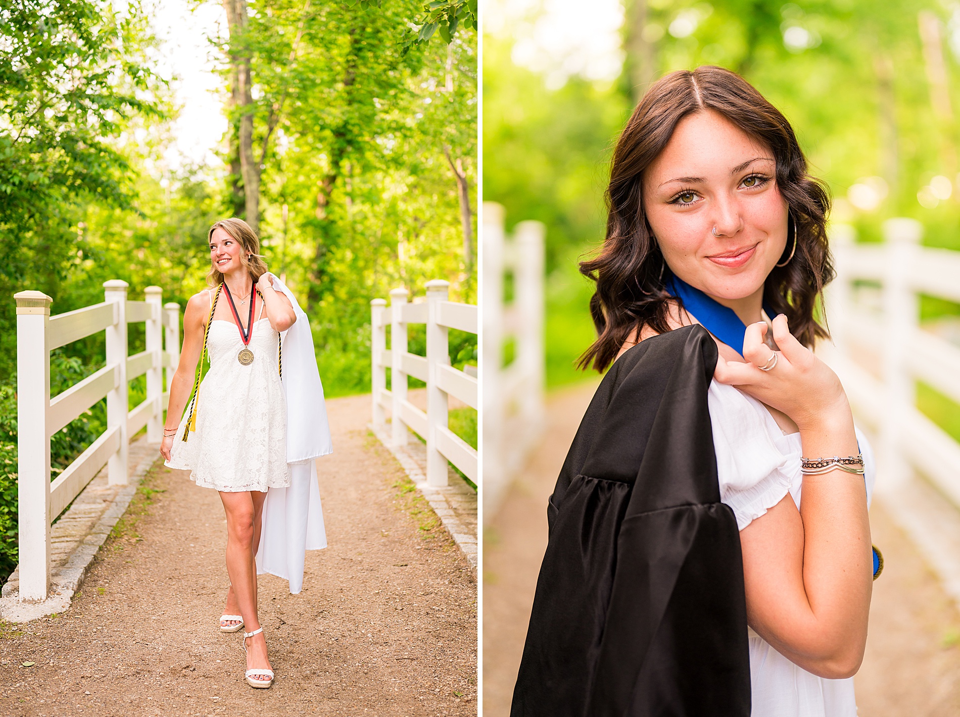 Senior Spokesmodels in cap and gown