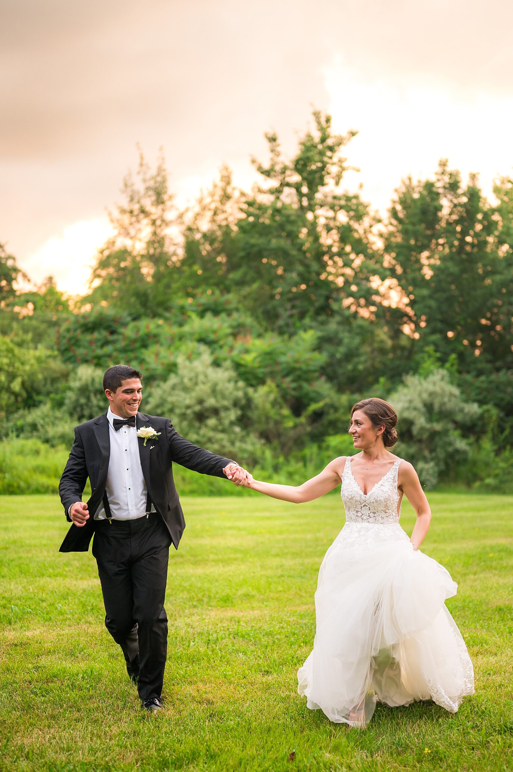 golden hour wedding portaits from Summer Wedding at Granite Rose by Wedgewood Weddings