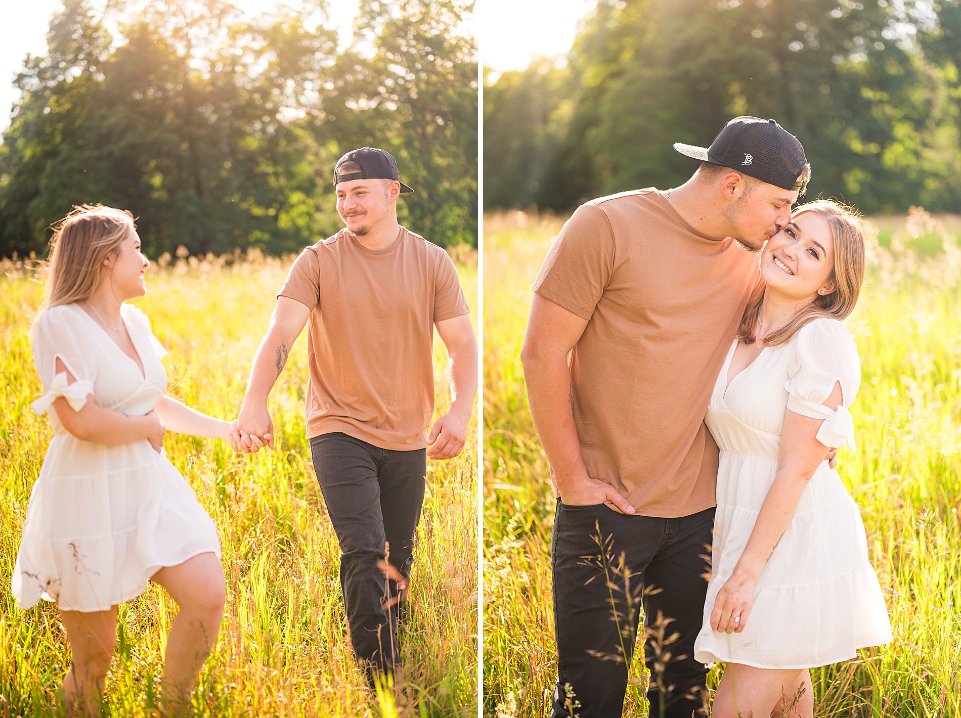 light and airy Summer Engagement Portraits in New England