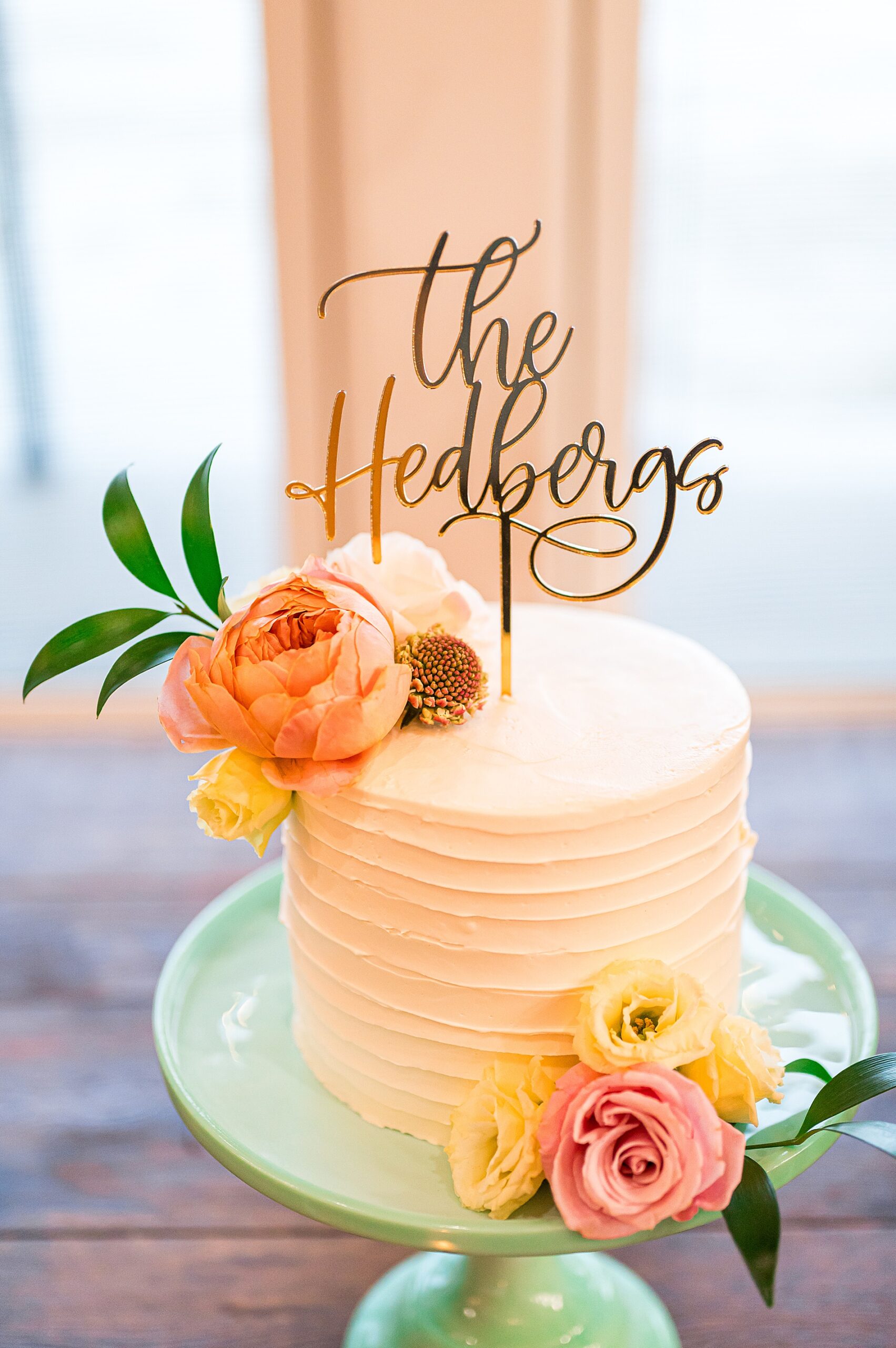 classic wedding cake from Summer Wedding at Owl's Nest Resort  
