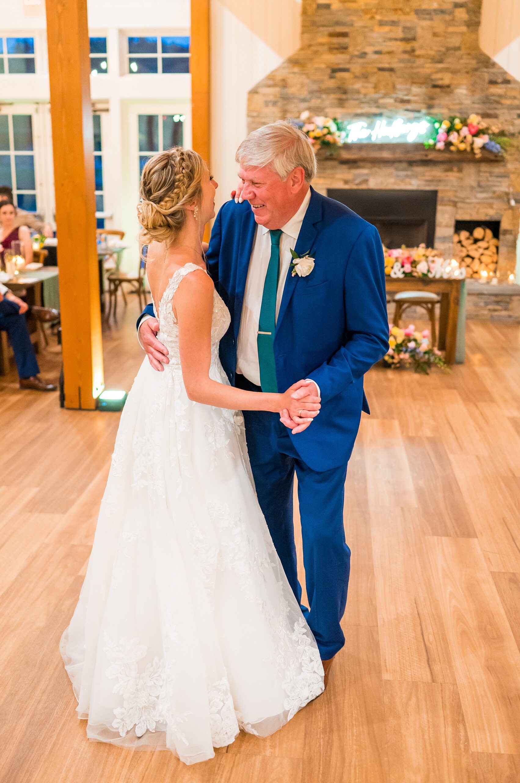 father-daughter dance from  Summer Wedding at Owl's Nest Resort  
