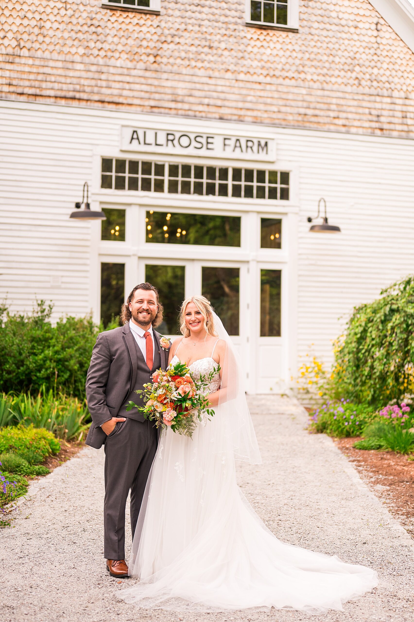 Allrose Farm New Hampshire Wedding portraits