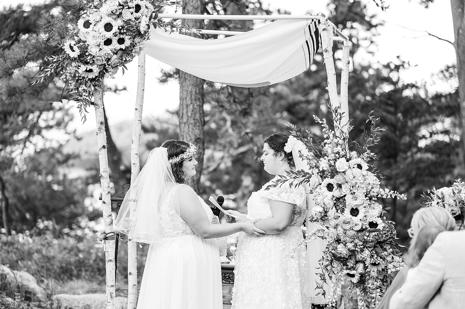 wedding ceremony portraits at private residence at Manchester by the Sea
