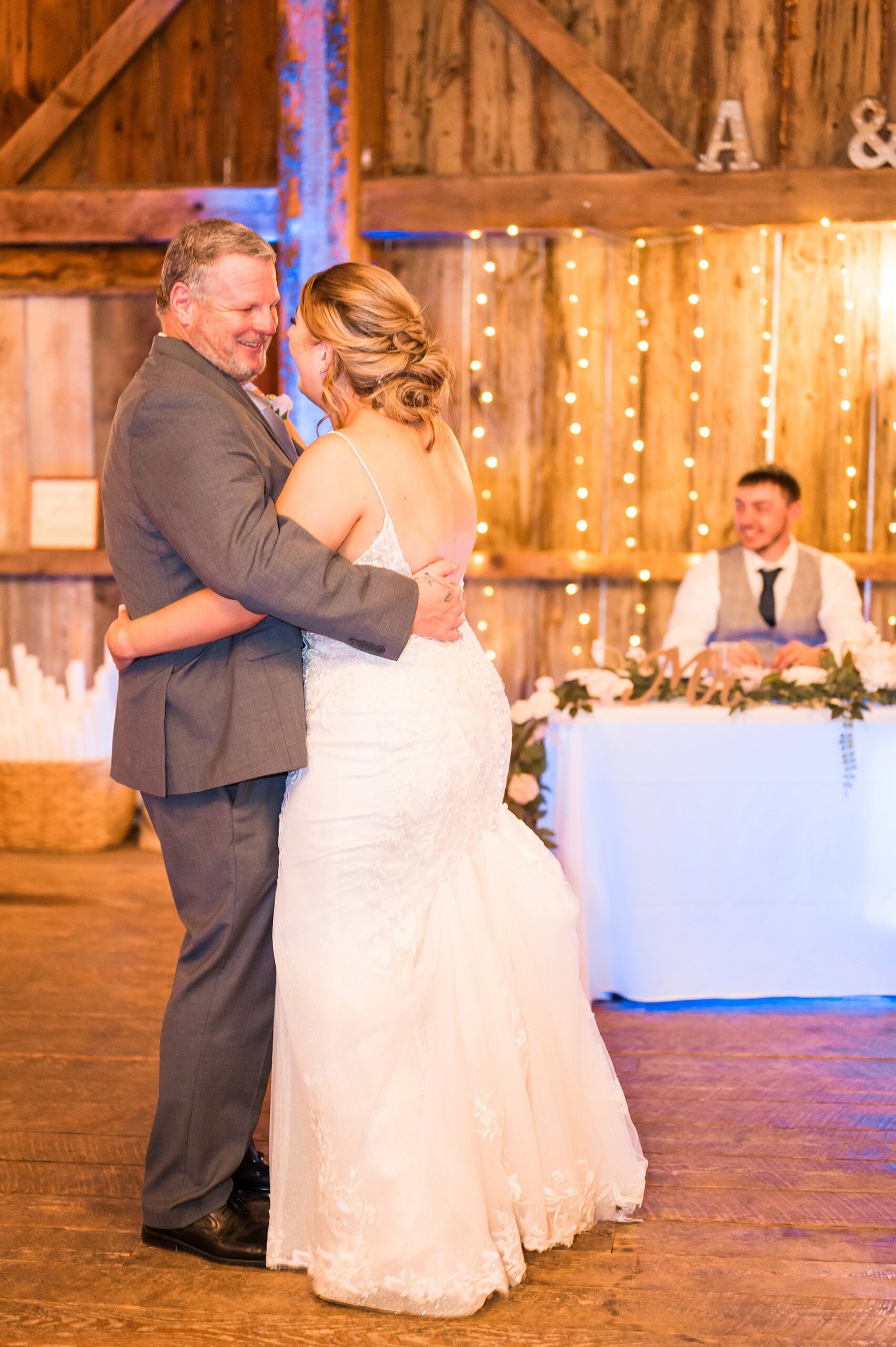 bride dances with dad