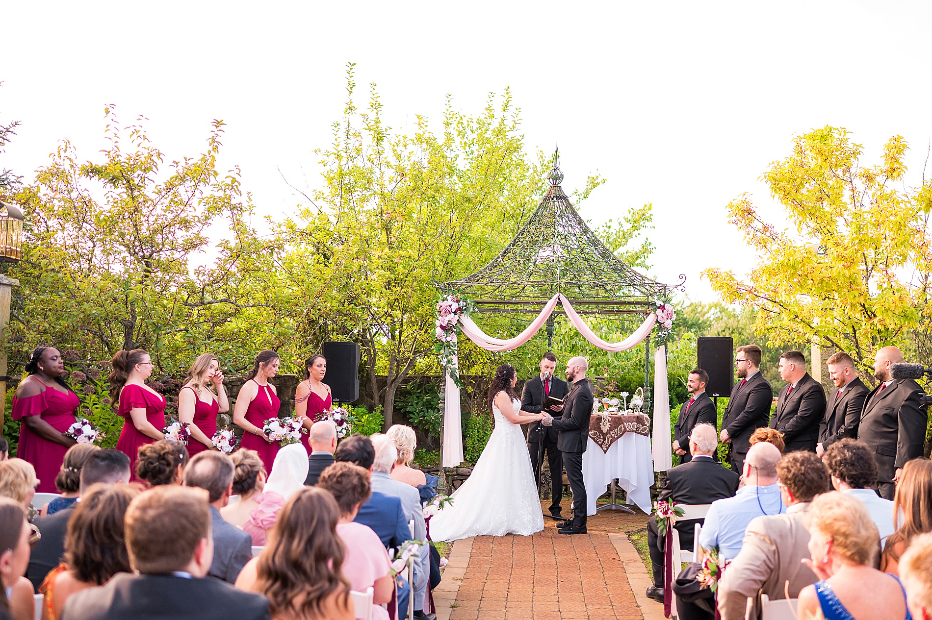 Wedding ceremony at Granite Rose