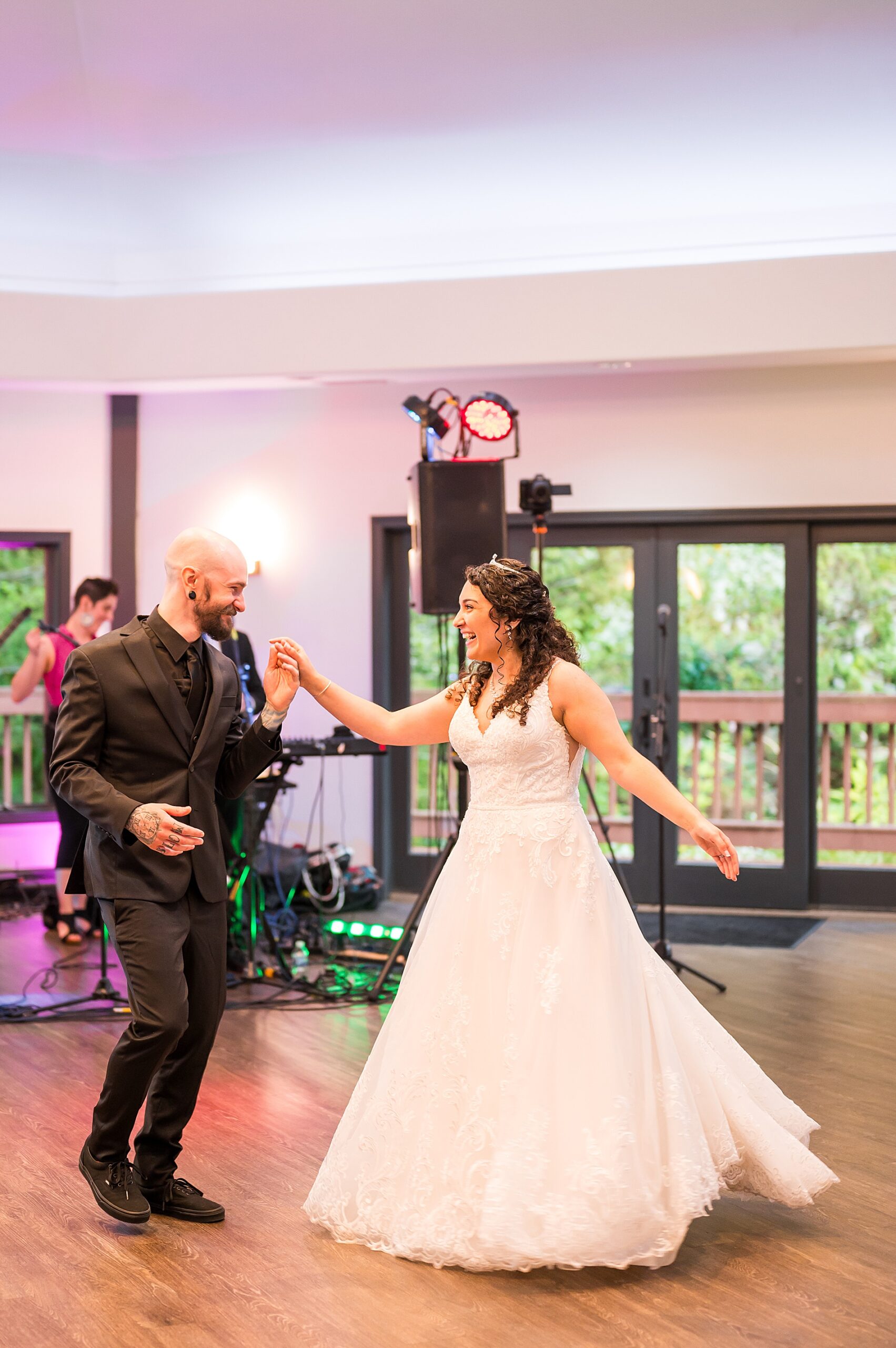 newlyweds share first dance at Dreamy Wedding at Granite Rose