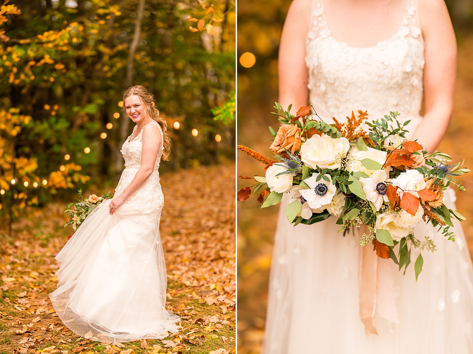 bridal portraits from Enchanting Fall Wedding  