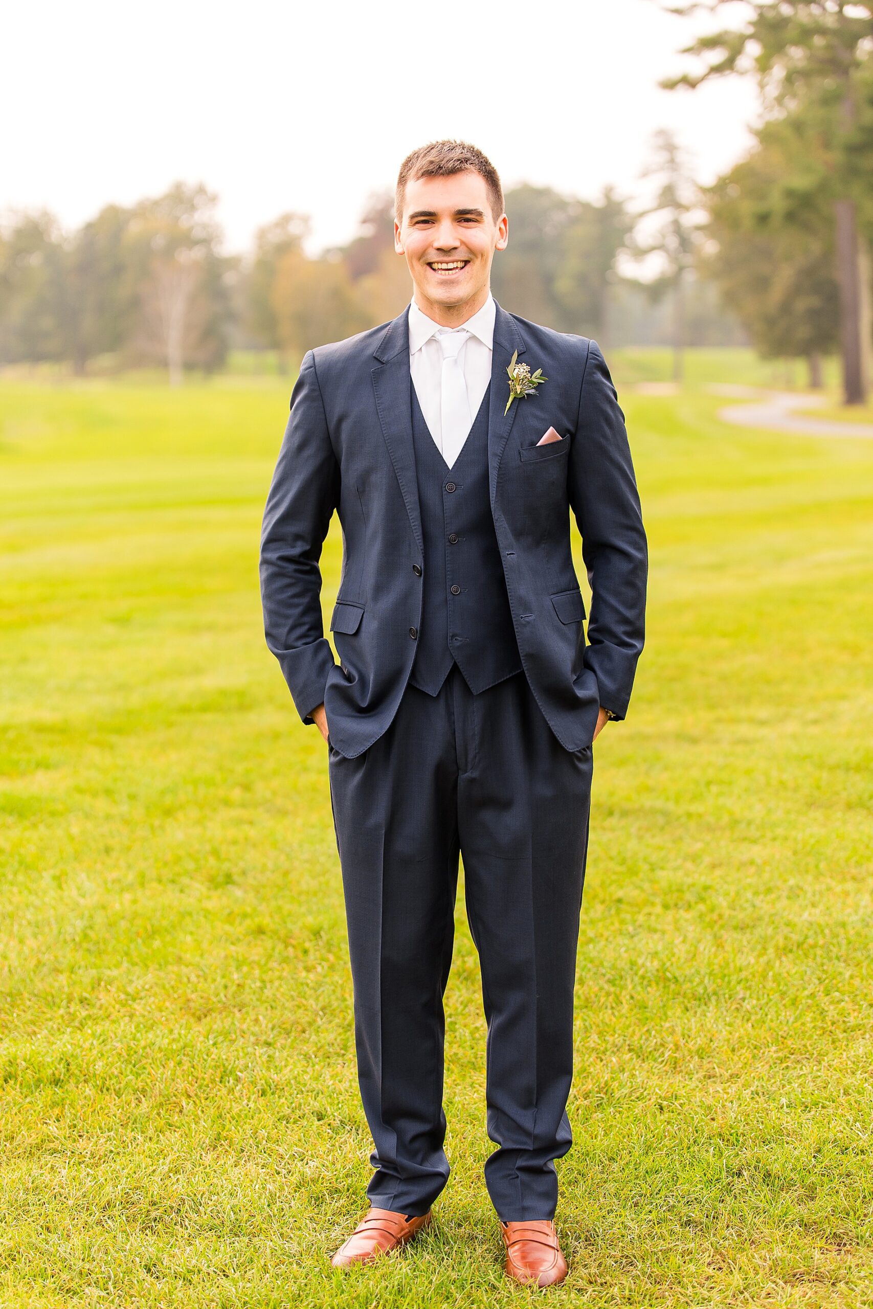 groom portraits from Manchester Country Club Fall Wedding