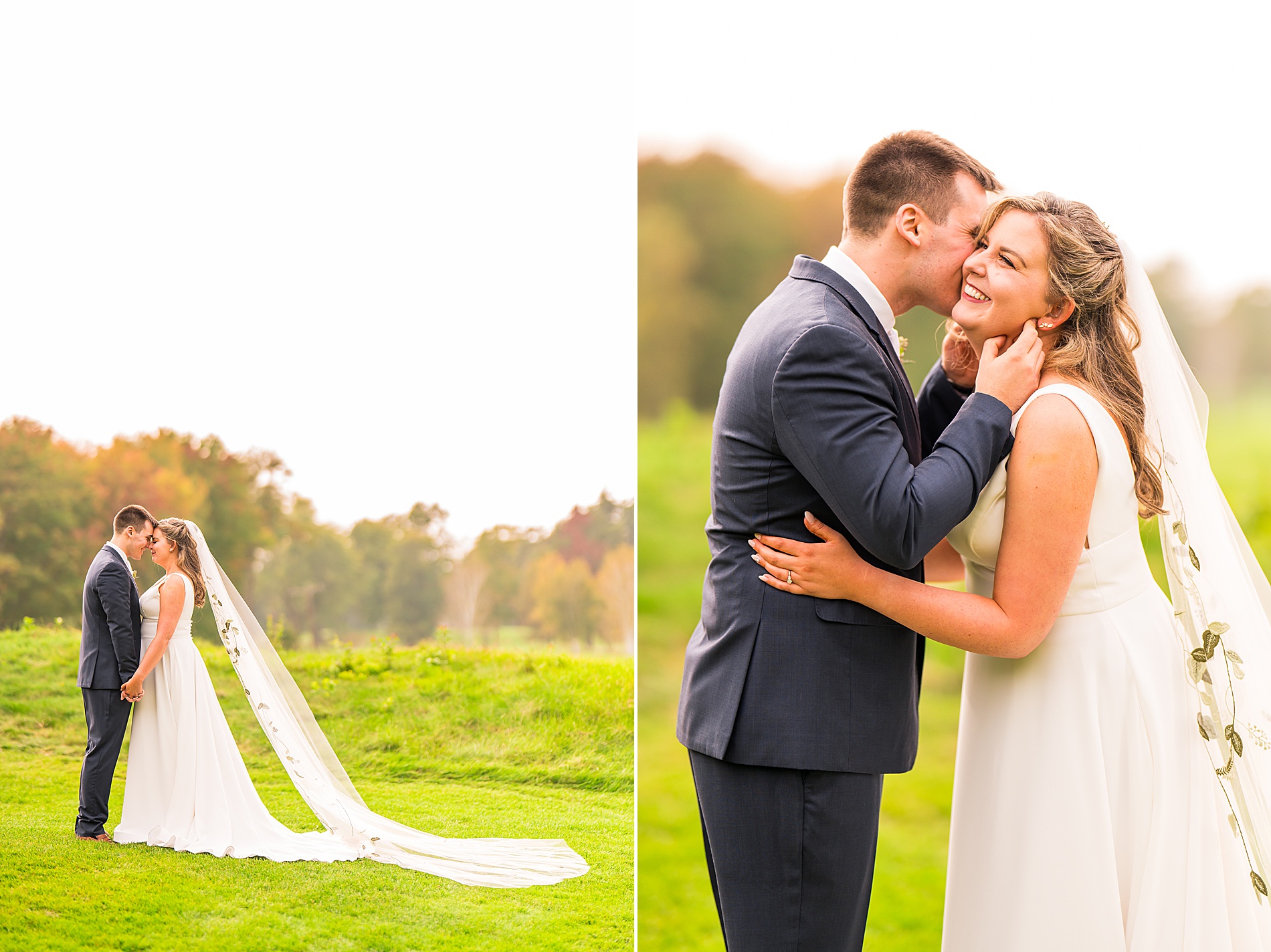 fall wedding portraits at Manchester Country Club in Bedford, NH 