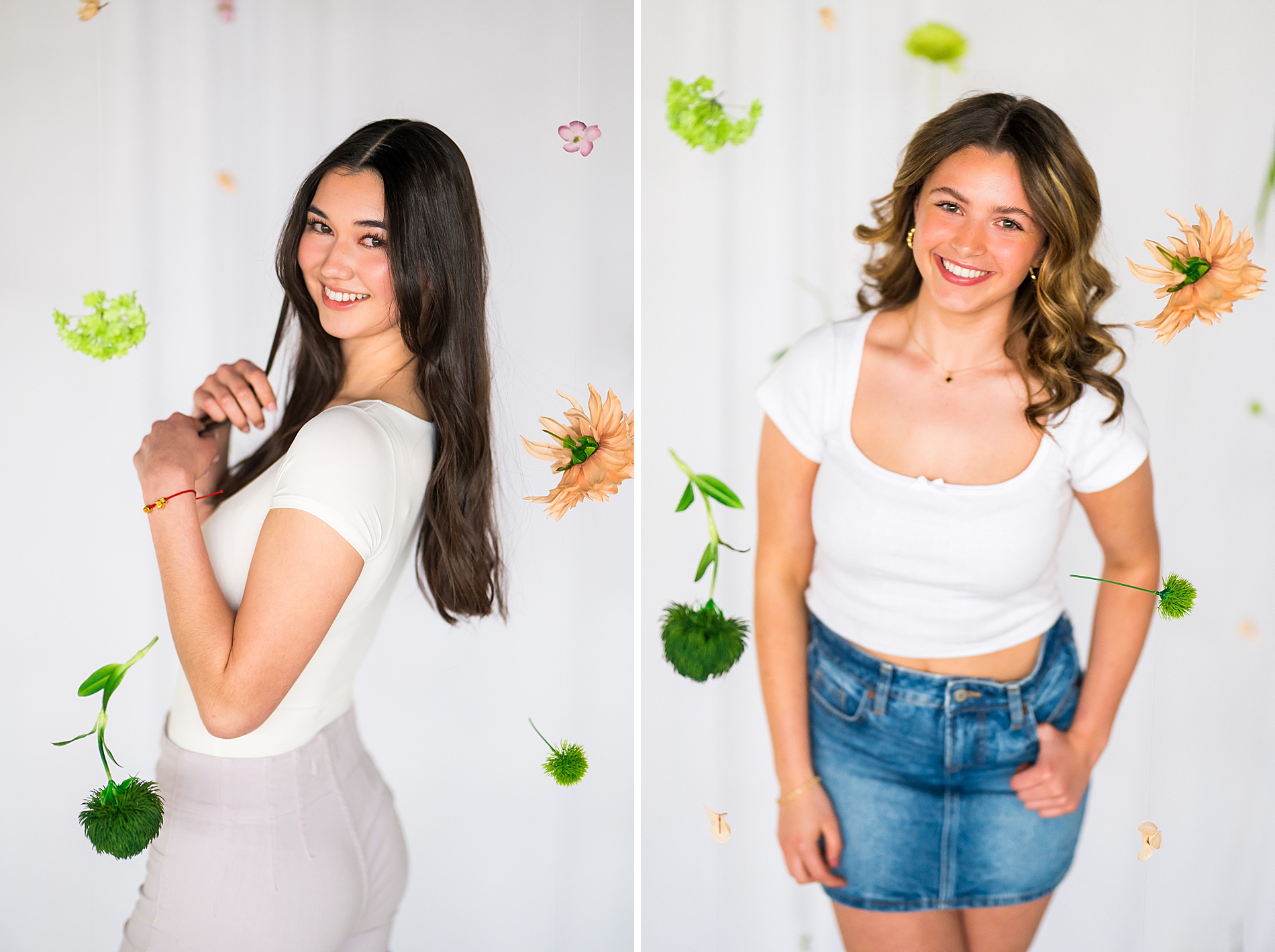 spokesmodels pose for spring for photoshoot