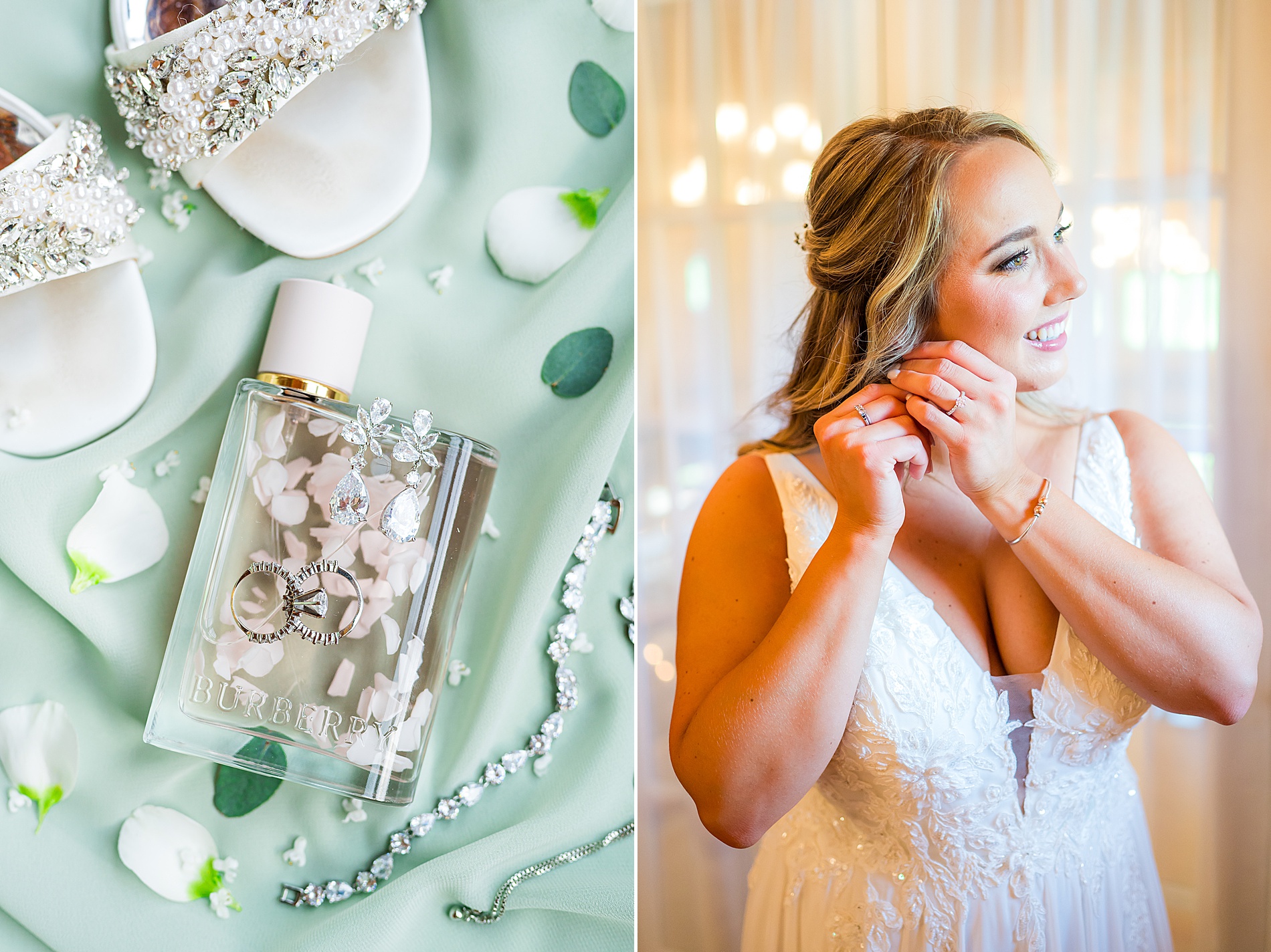 Bridal details from Barn on Bull Meadow Spring Wedding