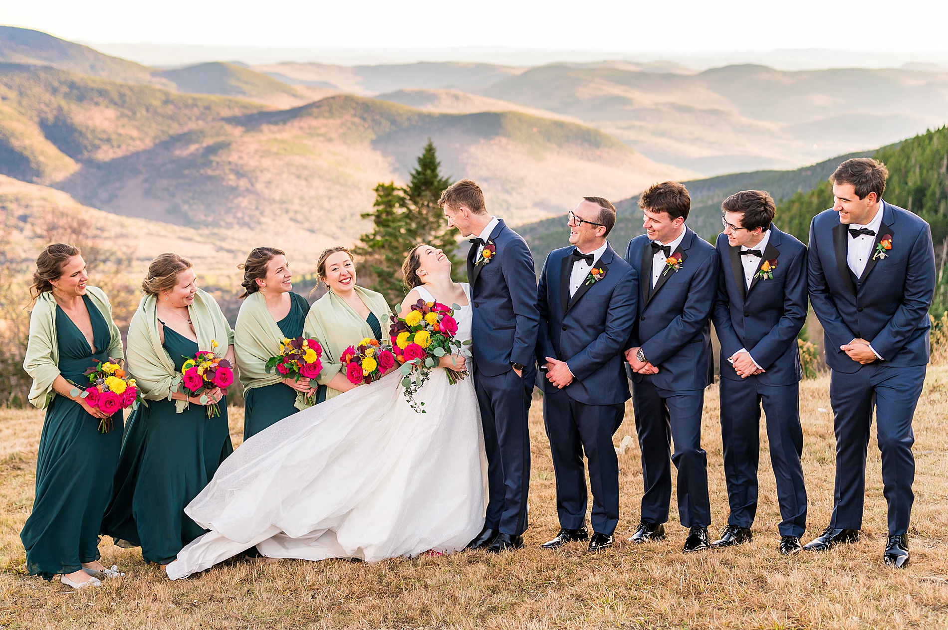 Waterville Valley Resort Wedding party photos