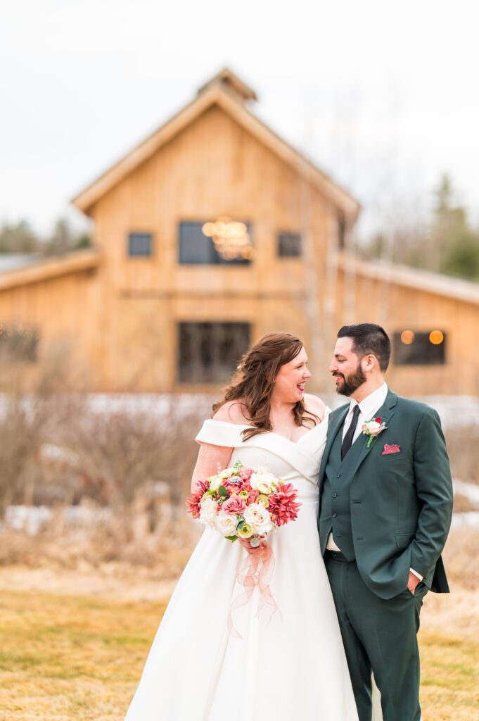 March wedding at The Barn at Bull Meadow