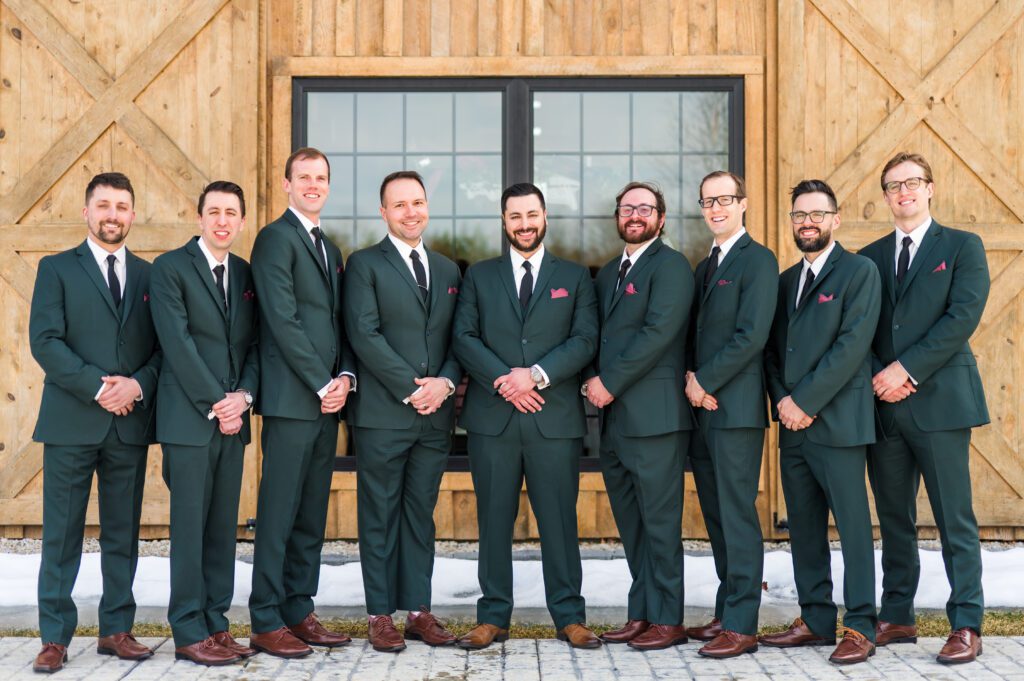March wedding at the barn at bull meadow