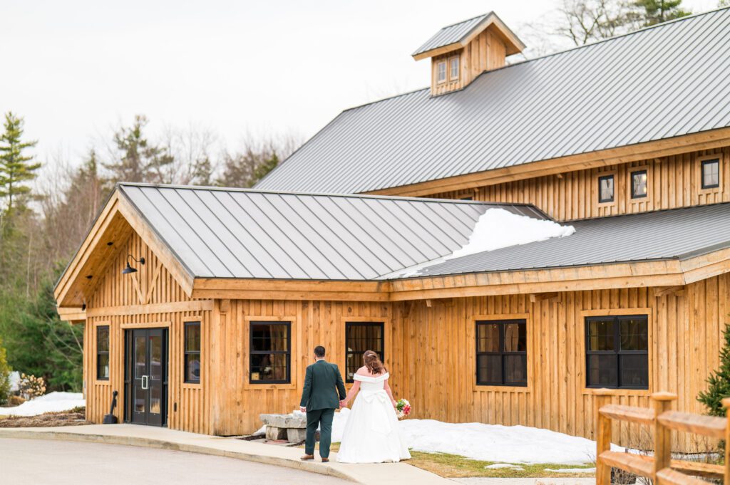 March wedding at The Barn at Bull Meadow