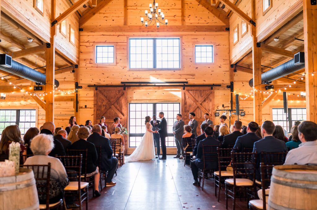 Spring wedding at the Barn at bull meadow | ceremony
