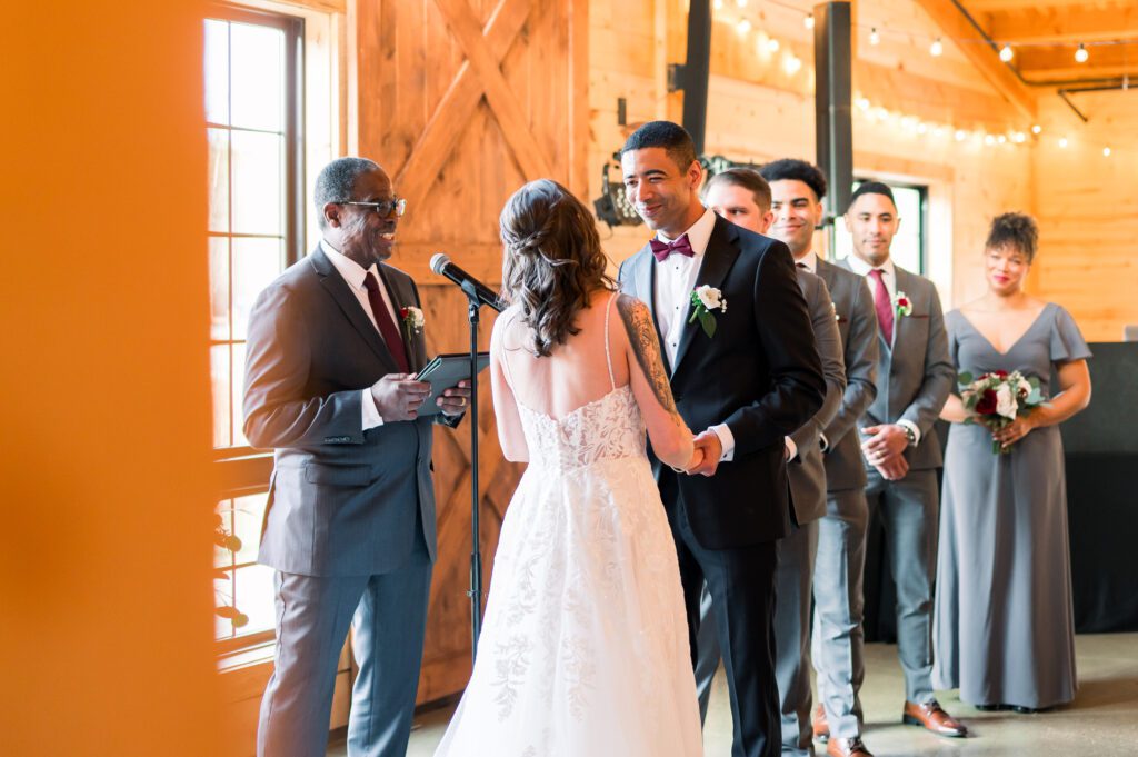Spring wedding at the Barn at bull meadow | Altar