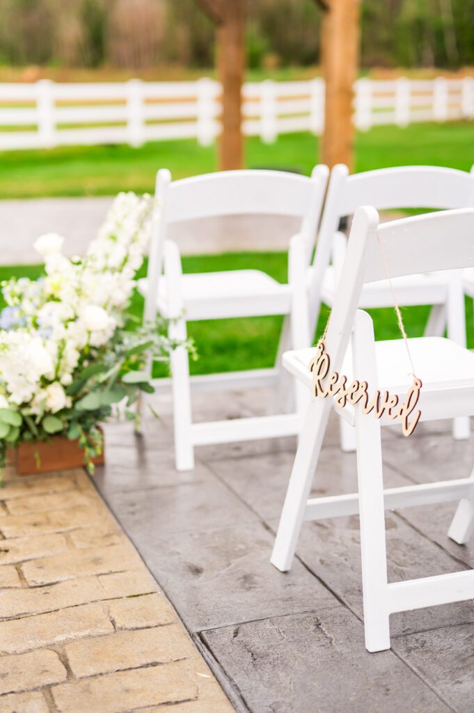 Reserved sign | Spring wedding