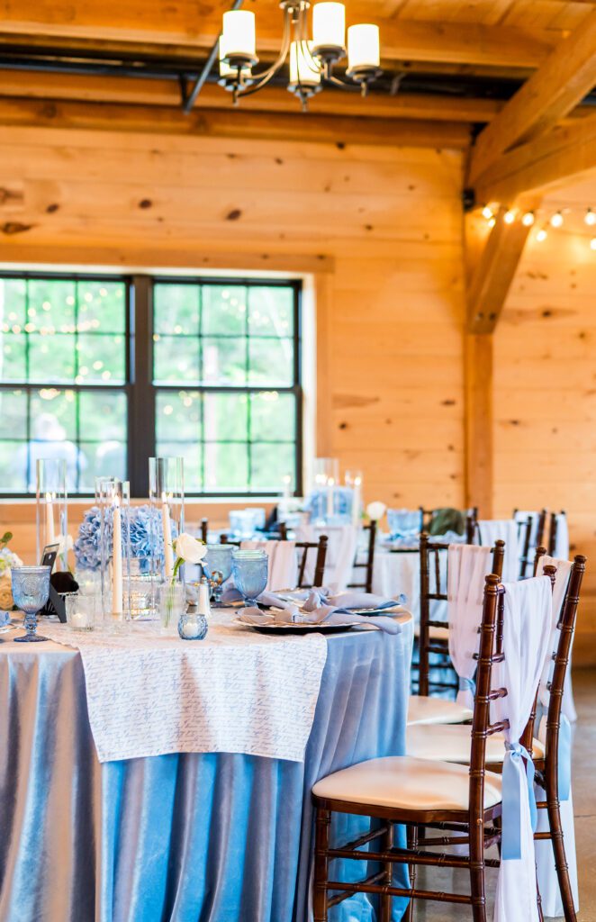 Dusty blue wedding details