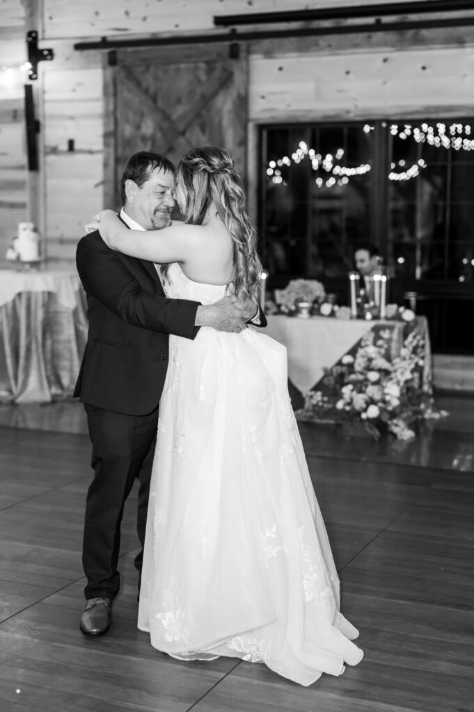 Bride and father dance
