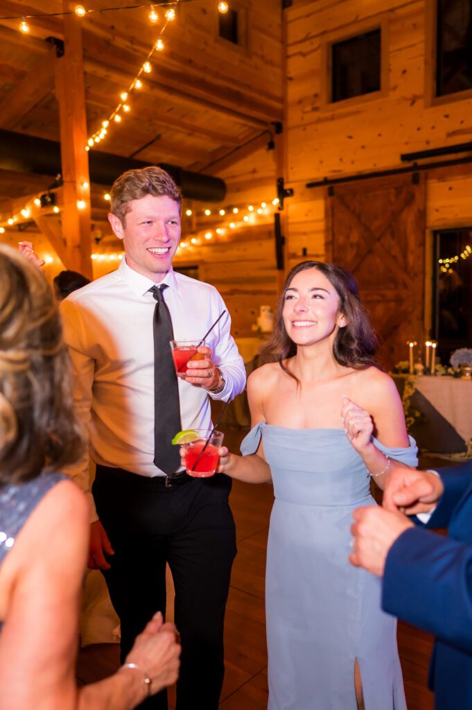 Wedding dance floor | Dusty blue wedding