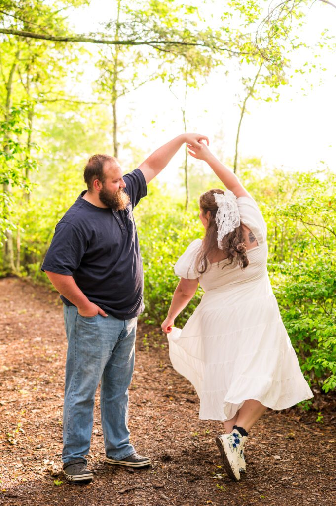 Spring time engagement photos