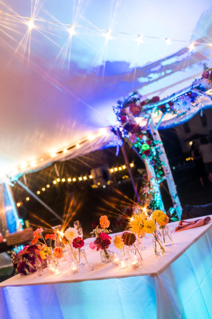 New Hampshire backyard wedding