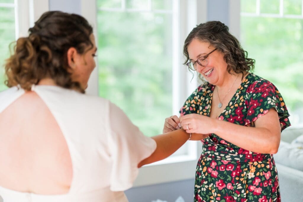 New Hampshire backyard wedding