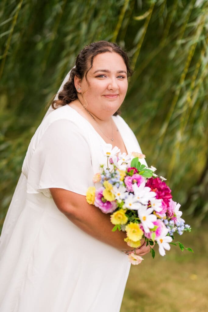 New Hampshire backyard wedding
